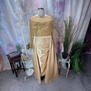 New📌 Lanting Superb Mermaid Overskirt Sequin Lace Evening - Prom - Gown